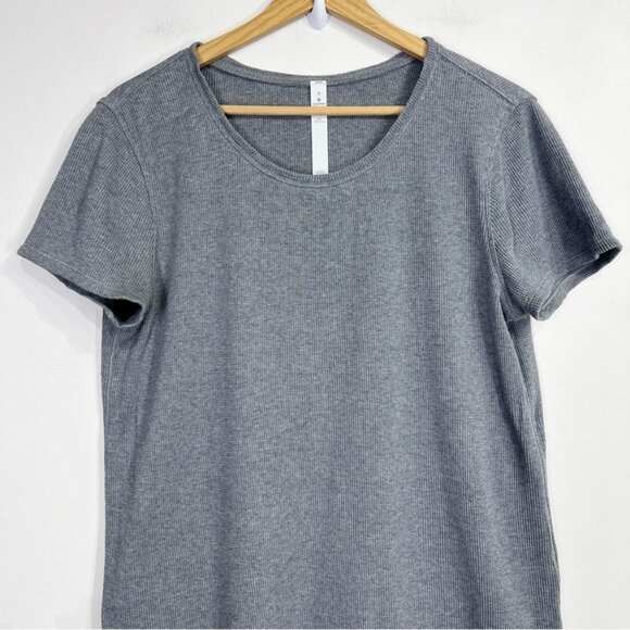 Lululemon Love Crew III *Waffle Heathered Core Medium Grey - Picture 3 of 6